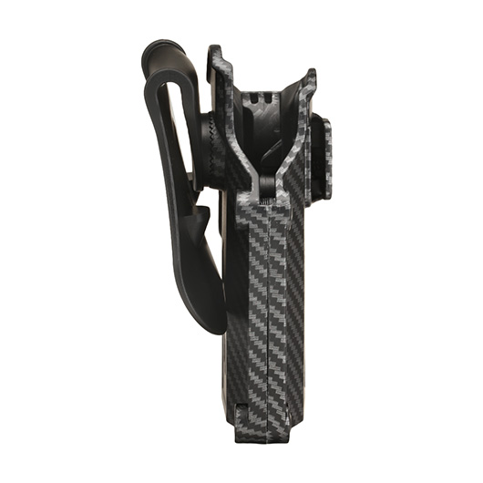 Amomax Per-Fit Universal Tactical Holster Polymer Paddle - passend fr ber 80 Pistolen Links Carbon-Design Bild 2