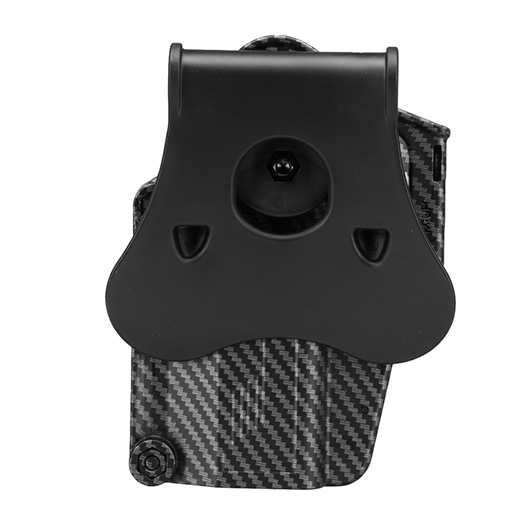 Amomax Per-Fit Universal Tactical Holster Polymer Paddle - passend fr ber 80 Pistolen Rechts Carbon-Design Bild 4