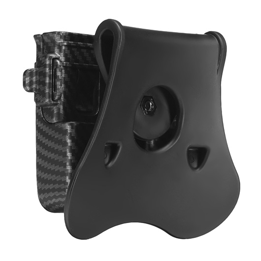 Amomax Doppel-Magazinholster Polymer Paddle f. Single- / Double-Stack Magazine Carbon-Design Bild 5