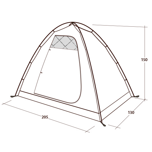 Outwell Innenzelt freistehend blau fr 2 Personen Bild 2