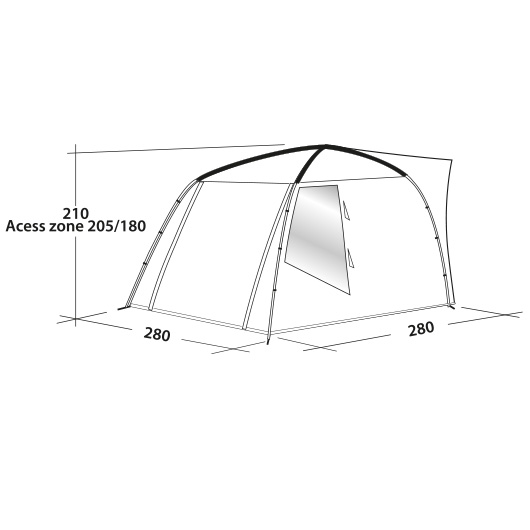 Easy Camp Busvorzelt Fairfields freistehend granite grey Bild 1