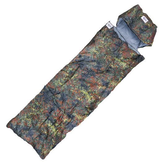 CI Schlafsack Pilot mit Kopfkissen flecktarn