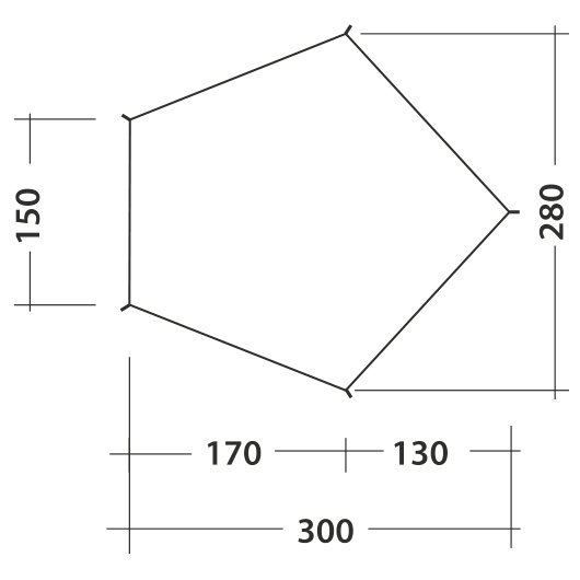 Robens Tarp Trail Wing 2,8 x 3 m oliv Bild 1