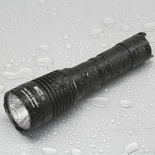 Nitecore LED-Taschenlampe MH25 V2 Jagdset 1300 Lumen inkl. Akku, Holster, Farbfilter, Kabelschalter und Koffer schwarz Bild 2