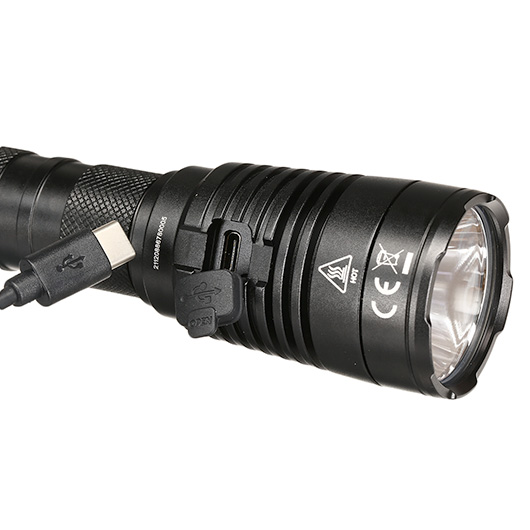 Nitecore LED-Taschenlampe MH25 V2 Jagdset 1300 Lumen inkl. Akku, Holster, Farbfilter, Kabelschalter und Koffer schwarz Bild 5