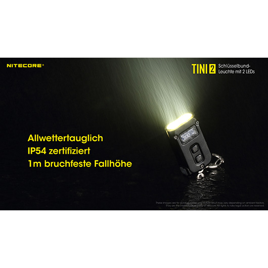 Nitecore TINI 2 500 Lumen Taschenlampe Bild 10