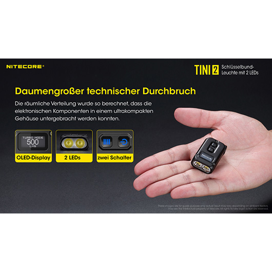 Nitecore TINI 2 500 Lumen Taschenlampe Bild 4
