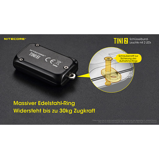 Nitecore LED-Schlssellampe TINI 2 500 Lumen USB grau Bild 9