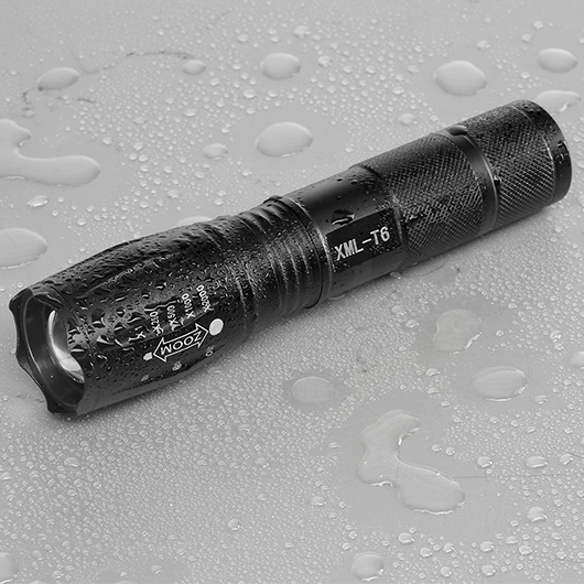 LED-Taschenlampe XML T6 Aluminium 3800 Lumen schwarz Bild 2