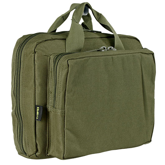 Coptex Doppel-Pistolentasche f�r zwei Waffen mit Au�entasche oliv Bild 1