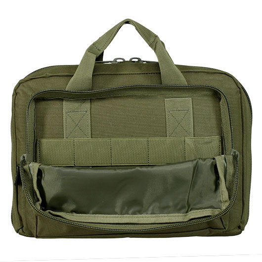 Coptex Doppel-Pistolentasche f�r zwei Waffen mit Au�entasche oliv Bild 2