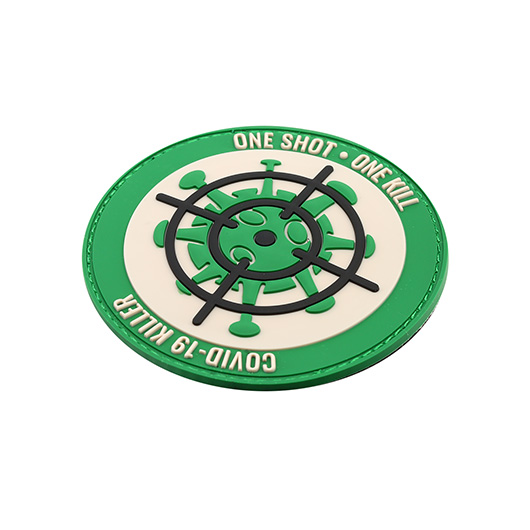 101 INC 3D Rubber Patch mit Klettflche Covid-19 Killer II grn/wei Bild 1