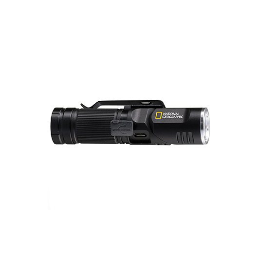 National Geographic LED-Taschenlampe Iluminos 450 mit Kopfhalterung Aluminium 450 Lumen schwarz Bild 4