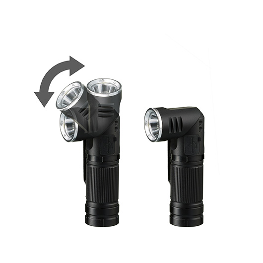 National Geographic LED-Taschenlampe Iluminos 450 mit Kopfhalterung Aluminium 450 Lumen schwarz Bild 5