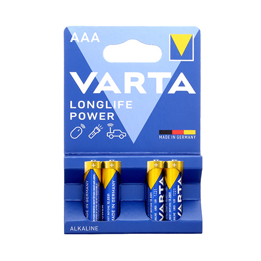 Varta Batterie LR03 AAA Micro Longlife Power 4 Stck