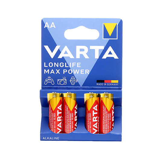 Varta Batterie LR6 AA Mignon Longlife Max Power 4 Stück