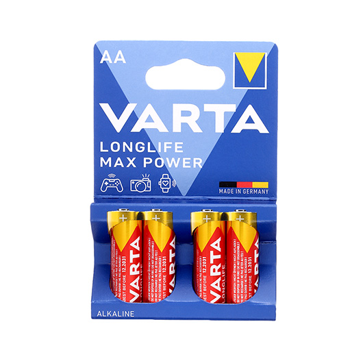 Varta Batterie LR6 AA Mignon Longlife Max Power 4 Stck