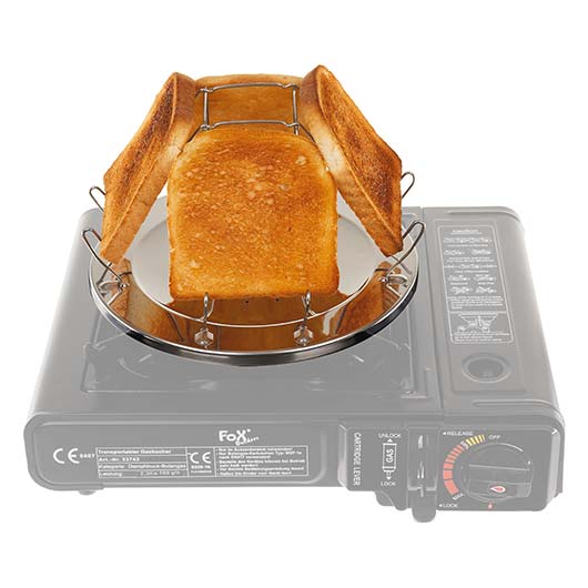 FOX Outdoor Camping Toaster f�r alle Kocher geeignet klappbar