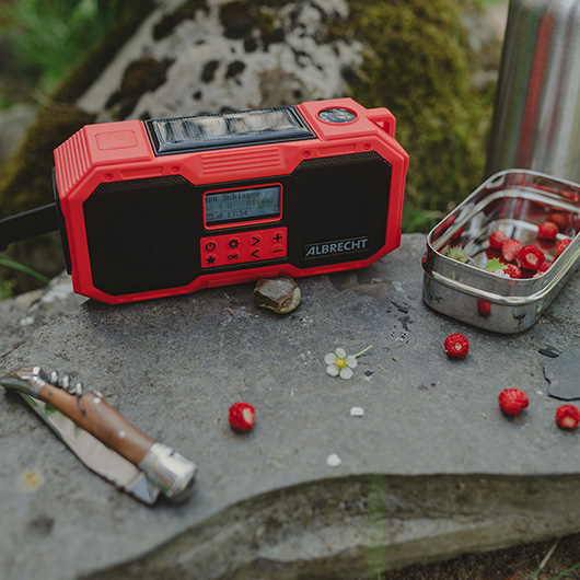 Notfall Outdoor-Kurbelradio, DAB,UKW, SOS-Alarm, PowerBank, Solar und Music Streaming per Bluetooth Bild 6