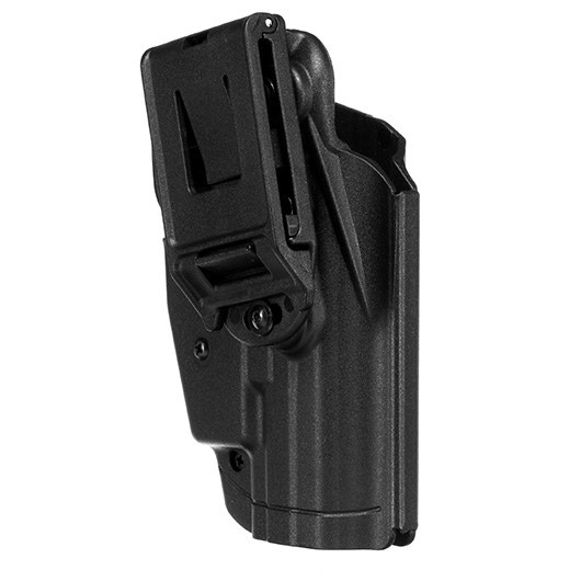 Nuprol Universal Type-B Holster Kunststoff m. Grtelhalter fr Pistolen links schwarz Bild 3