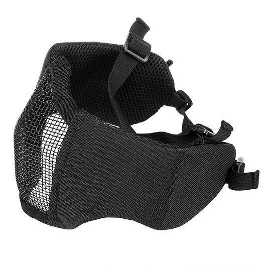 Nuprol Mesh Mask V5 Gittermaske Lower Face Shield mit Ohrabdeckung schwarz Bild 4