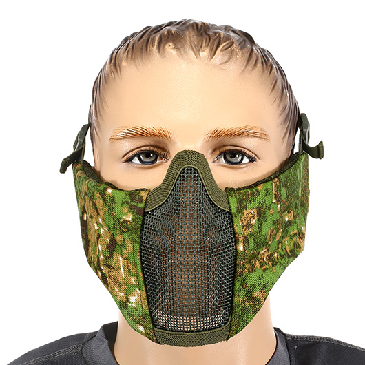 Nuprol Mesh Mask V5 Gittermaske Lower Face Shield mit Ohrabdeckung Digital Tropical Bild 1