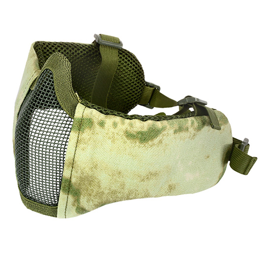 Nuprol Mesh Mask V5 Gittermaske Lower Face Shield mit Ohrabdeckung Foliage Green Bild 4