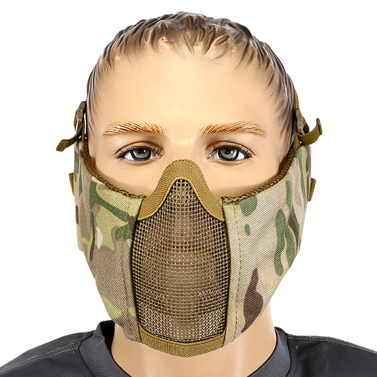 Nuprol Mesh Mask V5 Gittermaske Lower Face Shield mit Ohrabdeckung MC-Camo Bild 1