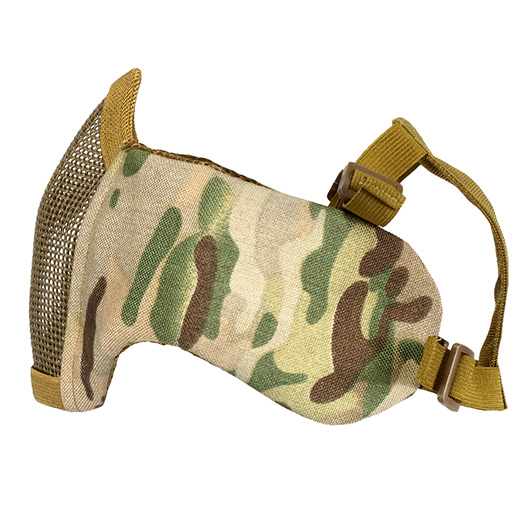 Nuprol Mesh Mask V5 Gittermaske Lower Face Shield mit Ohrabdeckung MC-Camo Bild 6