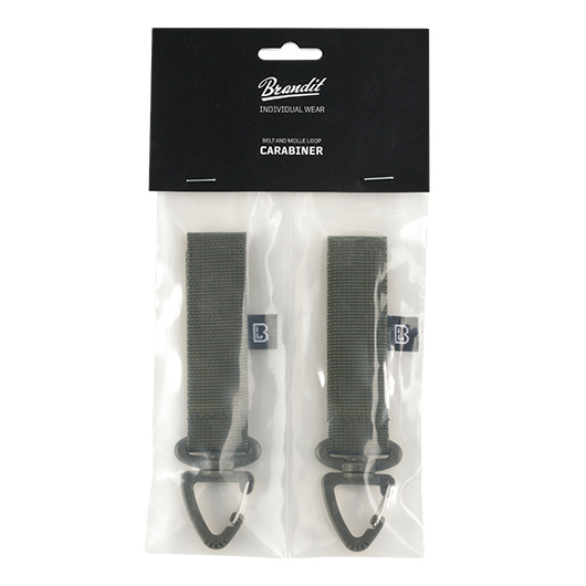 Brandit Grtelschlaufe mit Karabiner 2er Pack oliv Bild 1