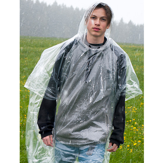 Origin Outdoors Notfall-Regenponcho PE transparent