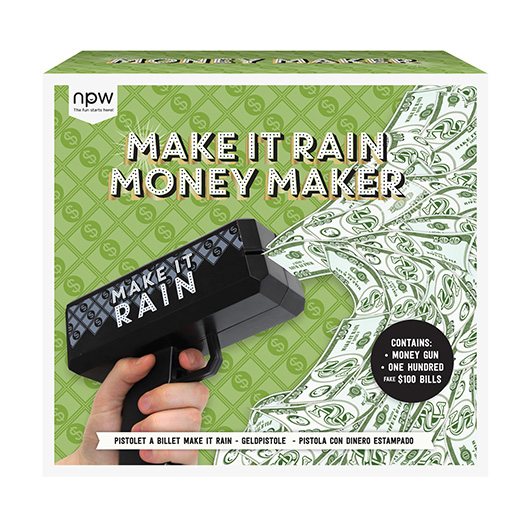 Make it Rain Geldpistole fr 5 Euro und 10 Euro Scheine schwarz inkl. Spielgeld Bild 1