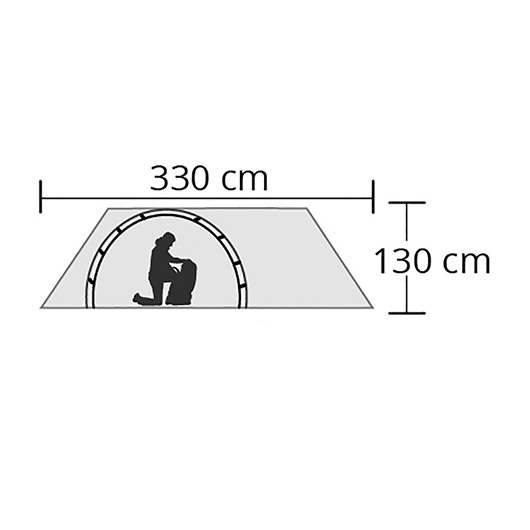 Origin Outdoors Kuppelzelt Hyggelig oliv fr max. 3 Personen Bild 2