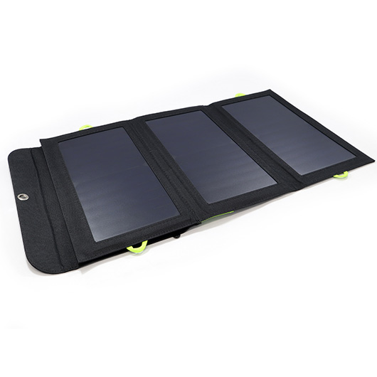 Basic Nature Solar-Ladegert mit 10000 mAh Powerbank faltbar