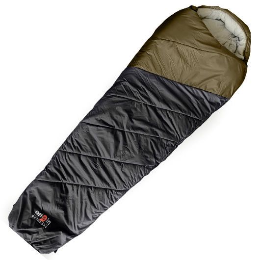 Origin Outdoors Mumienschlafsack Frostfall Performance 4 Jahreszeiten oliv bis zu 200 cm Krpergre