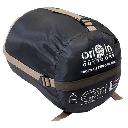 Origin Outdoors Mumienschlafsack Frostfall Performance 4 Jahreszeiten oliv bis zu 200 cm K�rpergr��e Bild 4