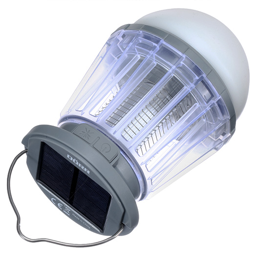 Drr LED Solar Campinglampe Anti Moskito grau Bild 4