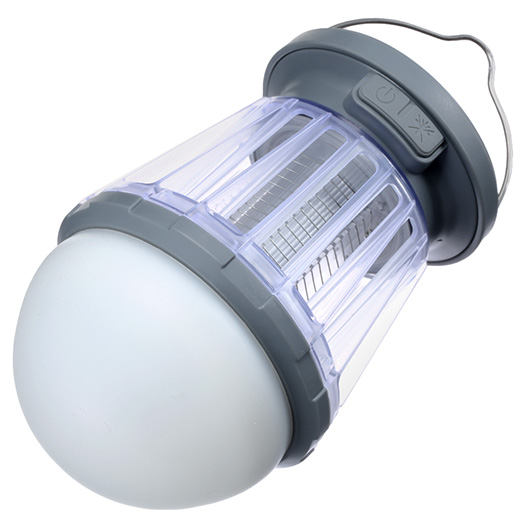 Drr LED Solar Campinglampe Anti Moskito grau Bild 5