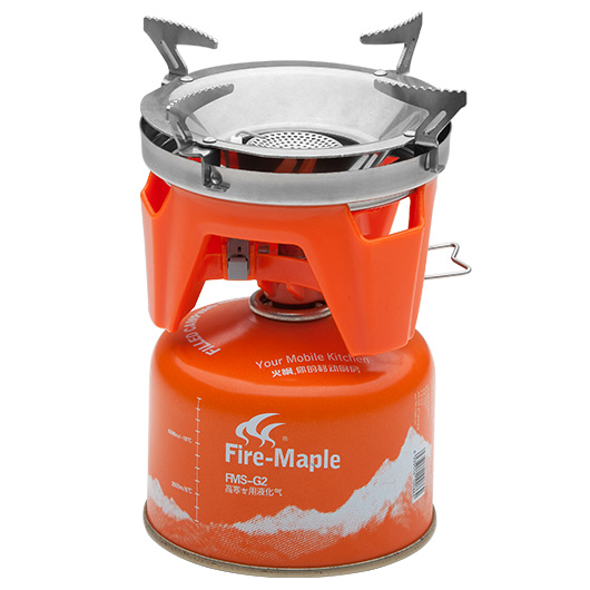 Fire Maple Gaskocher System Star X2 mit Piezozndung orange fr Schraubgaskartuschen Bild 2