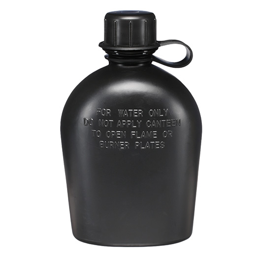 US Feldflasche 1 Liter Kunststoff schwarz