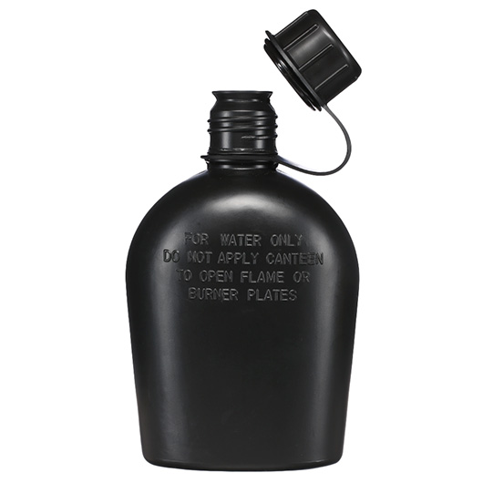 US Feldflasche 1 Liter Kunststoff schwarz Bild 1
