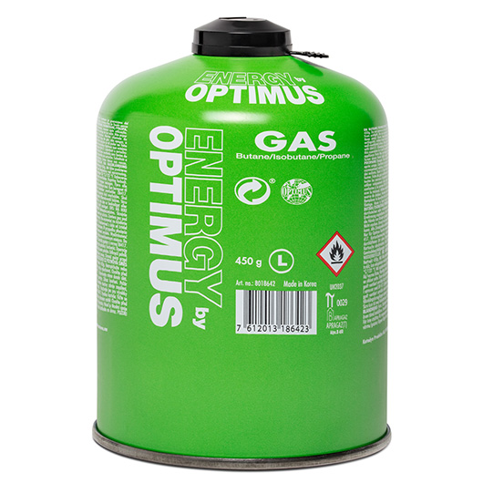 Optimus Gaskartusche grün für Camping Kocher 450g