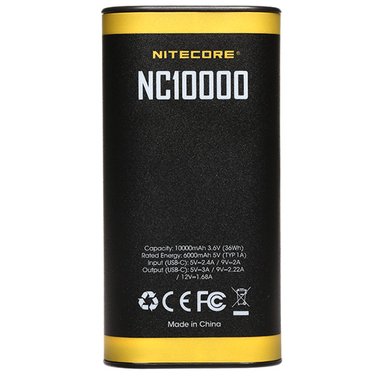 Nitecore Powerbank NC10000 - 10000mAh mit 50 Lumen LED-Licht Bild 1
