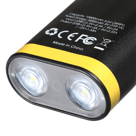 Nitecore Powerbank NC10000 - 10000mAh mit 50 Lumen LED-Licht Bild 3