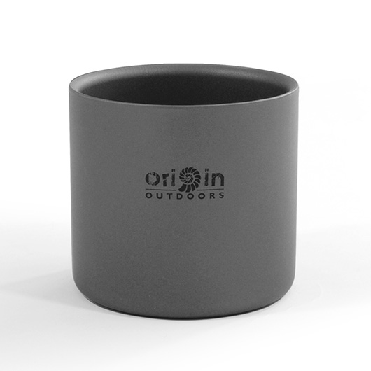 Origin Outdoors Thermobecher Espresso Titan 120 ml grau extrem leicht