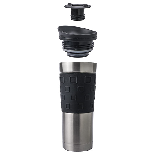 Basic Nature Thermobecher Grip 450 ml Edelstahl Bild 4