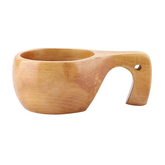 Origin Outdoors Tasse Kuksa offener Griff 200 ml Echtholz