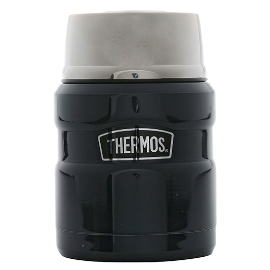 Thermos Thermobehlter King 0,47L mit Lffel dunkelblau Bild 1