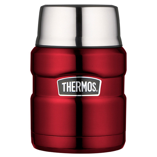 Thermos Thermobehlter King 0,47L mit Lffel rot Bild 1