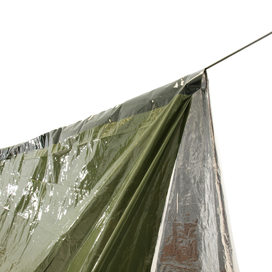 Origin Outdoors Survival Zelt 3 in 1 oliv Zelt, Schlafsack und Tarp in einem Bild 3